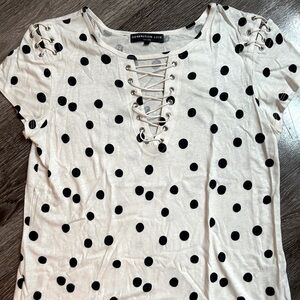 Generation Love off-white lace-up t-shirt